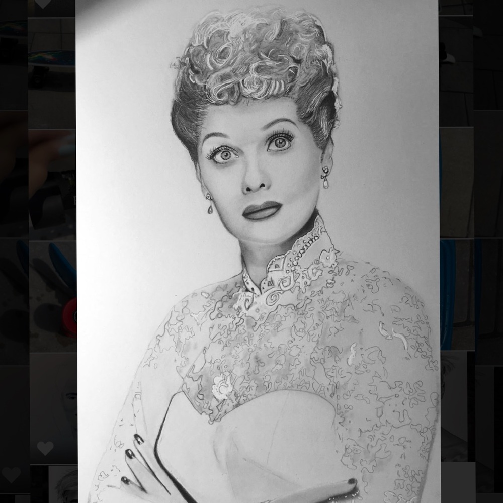 Lucille Ball Drawing (Art) (Painting) (Poster)